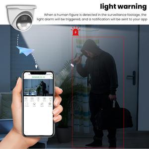 互換性のあるHik 2K 4MP ColorVu IP PoEプラグアンドプレイ暗視CMOSセンサー双方向音声SDカード＆クラウドストレージドームカメラ - Product Image 6