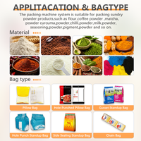 Machines d'emballage VFFS automatiques haute efficacité pour poudre de piment et poudre d'ail, pour sachets oreillers et sachets en film