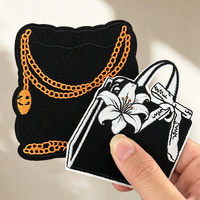 Mini Patchs Brodés Personnalisés en Forme de Cœur, Papillon et Fleur pour Vêtements, Robes, Sacs et Chapeaux – Vente en Gros