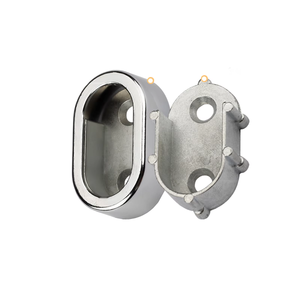 Wardrobe Rail Support <b>Clothes</b> Tube Support Hanging Rail Tube Holders Wardrobe Zinc Alloy Oval Tube Support Bracket - Product Image 5