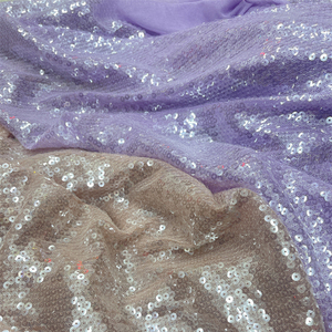 Hot Sell Bridal Gown Wedding Party Ceremonial <strong>Dress</strong> 5mm Round Flat <strong>Semi</strong> Transparent <strong>Nude</strong> Vertical Stripes Sequin Fabric