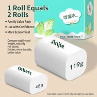 Papier toilette en pâte de bois vierge 6 plis, double pack, 21 rouleaux, résistant à l'humidité, doux et texturé, pour la maison et l'hôtel