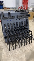 Chariot à outils YAHANDA avec poste de travail mobile pour la ligne d'assemblage de batteries de véhicules électriques, l'entretien robotisé, l'atelier de fabrication industrielle