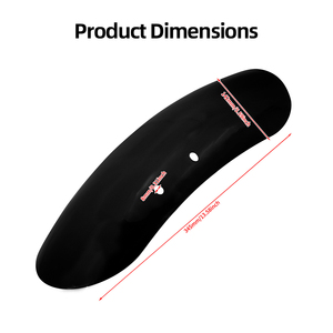 Guardabarros delantero corto retro para motocicleta Harley XL48 Cruiser Bobber, guardabarros metálico, negro brillante, negro mate - Product Image 2