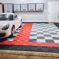 Ineinandergreifende Rutschfeste Garagenboden-Fliesen mit Klick-Installation aus PP-Material für Innen- und Außenbereich