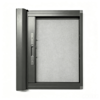Moustiquaire de sécurité rétractable moderne en aluminium pour cuisine, en acier inoxydable 304, avec poignée de verrouillage