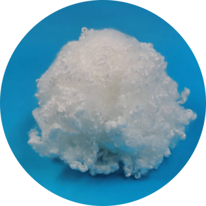Fibre d'aérogel brute blanche 3D*64mm à prix abordable, matériau en fibre HC pour le rembourrage - Product Image 1