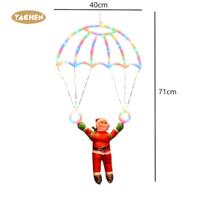 YACHEN DC Plastik Weihnachtsmann Fallschirm-Lichter 8 Modi LED Fernbedienung IP66 Zertifiziert Hängende Weihnachtsbaum-Dekoration für Zuhause