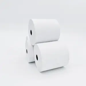 Printed Thermal Paper Rolls 2 1/4 Black Single Cash Register Paper POS Machine Plastic Core Rolls of Point of Sale Thermal Paper