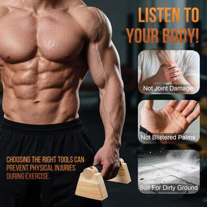 Barras Paralelas BH Duraderas para Entrenamiento de Fuerza, Equilibrio, Flexiones y <span class=keywords><strong>Calistenia</strong></span> - Product Image 2