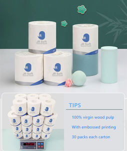 Fabricants de rouleaux de papier <span class=keywords><strong>toilette</strong></span> en pulpe écologique personnalisée OEM, vente en gros - Product Image 6