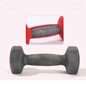 Ensemble d'haltères en PVC enduit de néoprène Fitness Training Poids de squat avant léger Ensemble d'haltères en néoprène vibrant pour femmes - Product Image 3