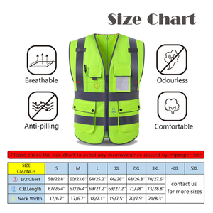 Yolite an toàn xây dựng quần áo khả năng hiển thị cao vest cao VIS Áo khoác màu xanh phản quang an toàn vest lưới với biểu tượng tùy chỉnh - Product Image 3