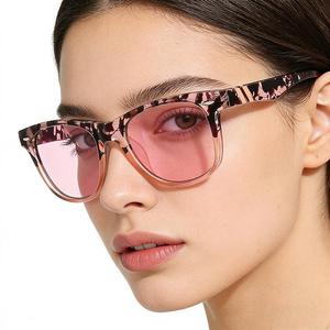 Lunettes de soleil rétro, tendance et à la mode, avec petites lanières, montures complètes, imprimés floraux, pour femmes sexy, et - Product Image 3
