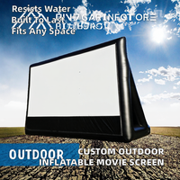 Écran de cinéma gonflable géant en PVC de taille personnalisée, mobile, extérieur, pour la publicité