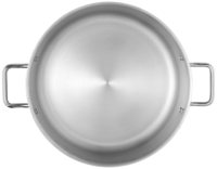 Casserole en acier inoxydable tendance populaire avec double poignée, marmite de haute qualité, ustensiles de cuisine pour la cuisson