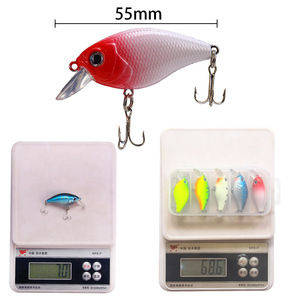 Set de 5 señuelos de pesca de superficie tipo crankbait de plástico para pesca en roca, dorados, para océano y playa - Product Image 3