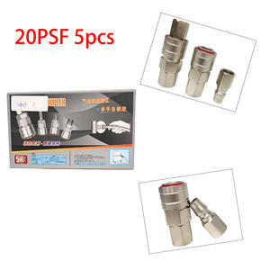 Connecteurs de conduite d'air PF SF 1/4 ", 3/8 ", 1/2 ", outils, accessoires de tuyau de compresseur, Kit de raccords mâles et femelles, 5 pièces - Product Image 1