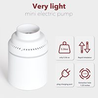 Pompe à vide électrique en plastique pour voyage avec valve Presta pour sacs de stockage sous vide, pompe à air portable 30-50 PSI