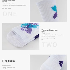Customized MID Calf Towel Soled Sports <b>Socks</b> Breathable and Sweat Absorbent Basketball <b>Socks</b> - Product Image 6