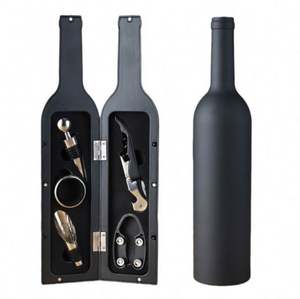 Juego de abridor de botellas de vino multifunción creativo de acero inoxidable con vertedor, caja de regalo incluida, para uso en casa, bar o al aire libre, de alta calidad - Product Image 1