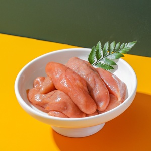 Vente en gros OEM & ODM Gourmet Alaskan Seasoned Pollock Roe Oeufs <span class=keywords><strong>de</strong></span> poisson Cod Roe Idéal pour rehausser les salades et les plateaux <span class=keywords><strong>de</strong></span> fruits <span class=keywords><strong>de</strong></span> <span class=keywords><strong>mer</strong></span> - Product Image 5