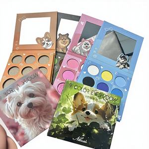 Palette <span class=keywords><strong>de</strong></span> fards à paupières imperméables 9 couleurs satinées et chatoyantes sur le thème des animaux – Haute pigmentation, format voyage pour les amateurs <span class=keywords><strong>de</strong></span> maquillage, adaptée aux carnations foncées et claires - Product Image 4