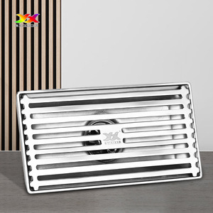 OEM 304 Stainless Steel Thickened Rectangular Insect-Proof Deodorizing Filter Floor Drain DN50 Bathroom with Brushed Surface - Product Image 2