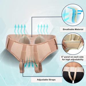 Soporte para <span class=keywords><strong>hernia</strong></span>: soporte para <span class=keywords><strong>hernia</strong></span> inguinal para hombres, 2 almohadillas de compresión extraíbles y correas ingle ajustables - Product Image 2