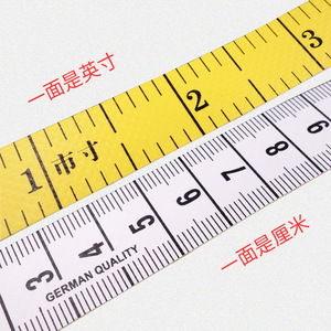 <b>Tape</b> Measure 150Cm 60Inch Metric Soft Plastic Manual Retractable Yellow White Sewing Tailor Tool - Product Image 4