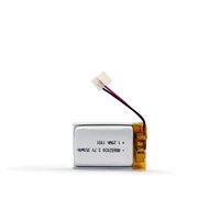 Batterie LiPo rechargeable 652030 3.7V 350mAh, cellule de batterie au lithium polymère, batterie en pochette, certifiée UL IEC62133 KC CB