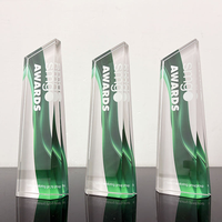 Trophée en cristal gravé avec logo personnalisé de taille professionnelle, technologie d'impression, pour l'honneur d'une équipe ou un souvenir personnel