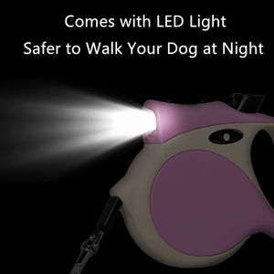 Guinzaglio Retrattile in Nylon per Cani e Gatti con Striscia LED per Addestramento - Product Image 6