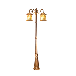 Lampe LED d'extérieur de style européen en aluminium, étanche, pour jardin, paysage, rétro, IP65, alimentation AC, cour, rue, hauteur 2,3 m - Product Image 1