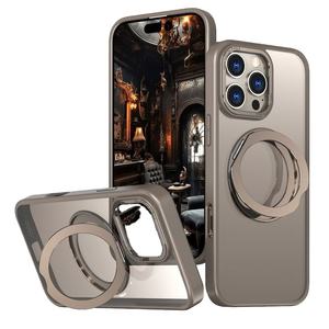 Funda Protectora para Teléfono con Soporte Giratorio de 360 Grados de Titanio Desértico, Magnética, Antigolpes y Anticaídas para iPhone 16 Pro Max 15 14 - Product Image 1