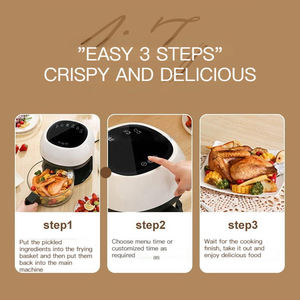 Friggitrice ad aria intelligente con Touch Screen multifunzionale da 3,5 litri 4 litri friggitrici ad aria elettriche digitali senza olio con abbeveratoio profondo visibile - Product Image 4