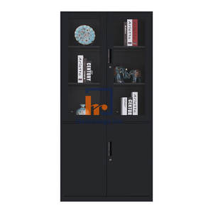 Customized 4-door Office Metal Cupboard Modern Design Commercial Use <b>Storage</b> <b>Cabinet</b> <b>Lockable</b> Adjustable Drawers Workshop Home - Product Image 2