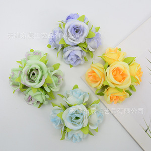Fleurs artificielles Dongchen Crafts, roses multicolores 1.3G, pour décoration de mariage, décoration intérieure, fabrication artisanale - Product Image 3