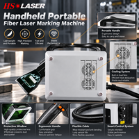 Machine de marquage laser à fibre portable 20W 30W 50W, mini graveur laser portatif pour le marquage de métal, plastique, codes QR et logos