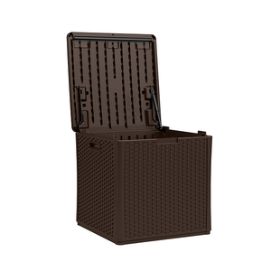 73 Gallon Durable Construction Plastic Outdoor Patio Storage Deck Box for Versatile Usage