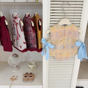 Tongxingyuan Baby Girl Traditional Chinese Vest With Tutu Skirt Thickening New Year Outfit Two Piece Set - Product Image 3