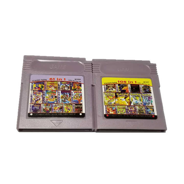 61/108 in 1 Game Cartridge 8/32bit Games Card for Nintend GBC for