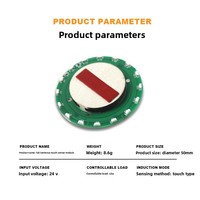 Éclairage LED pour table de rivière, éclairage progressif, capteur tactile, module de capteur intégré 24V, éclairage de table intelligent DIY