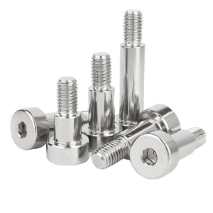 Tornillo de acero M1.5 con cabeza plana ranurada y hombro, media rosca, estándar métrico/DIN923, grado A2-70, tornillo de hombro sin cabeza - Product Image 4