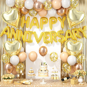 Decoraciones <span class=keywords><strong>de</strong></span> Aniversario, Guirnalda <span class=keywords><strong>de</strong></span> Globos <span class=keywords><strong>de</strong></span> Feliz Aniversario con Globos <span class=keywords><strong>de</strong></span> Corazón <span class=keywords><strong>de</strong></span> Papel <span class=keywords><strong>de</strong></span> Aluminio, Cortina <span class=keywords><strong>de</strong></span> Flecos para Boda, Día <span class=keywords><strong>de</strong></span> San Valentín - Product Image 1