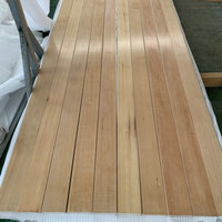 Balcon européen Chêne, pin, cèdre, épicéa, pruche Abachy Plafond en bois sans peinture Salle de sauna Bois massif Vente en gros