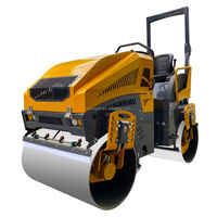 Rouleau vibratoire mini de 550 kg à 10 tonnes, rouleau compresseur à double tambour, mini-rouleau compresseur de route, compacteur routier avec certification CE