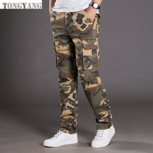 TONGYANG <span class=keywords><strong>Pantalon</strong></span> Cargo <span class=keywords><strong>Homme</strong></span> Décontracté Multi-Poches Grande Taille Hiver Droit <span class=keywords><strong>pour</strong></span> Hommes - Product Image 5