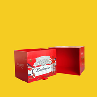 Boîte en carton d'emballage pour 6 bouteilles de bière STPP, impression personnalisée de luxe, design exquis, fabriquée en Chine