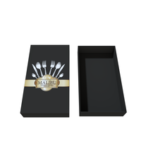 Boîte de luxe pour couteaux et fourchettes avec logo, emballage de vaisselle de luxe, boîtes cadeaux avec insert – Vente en gros usine